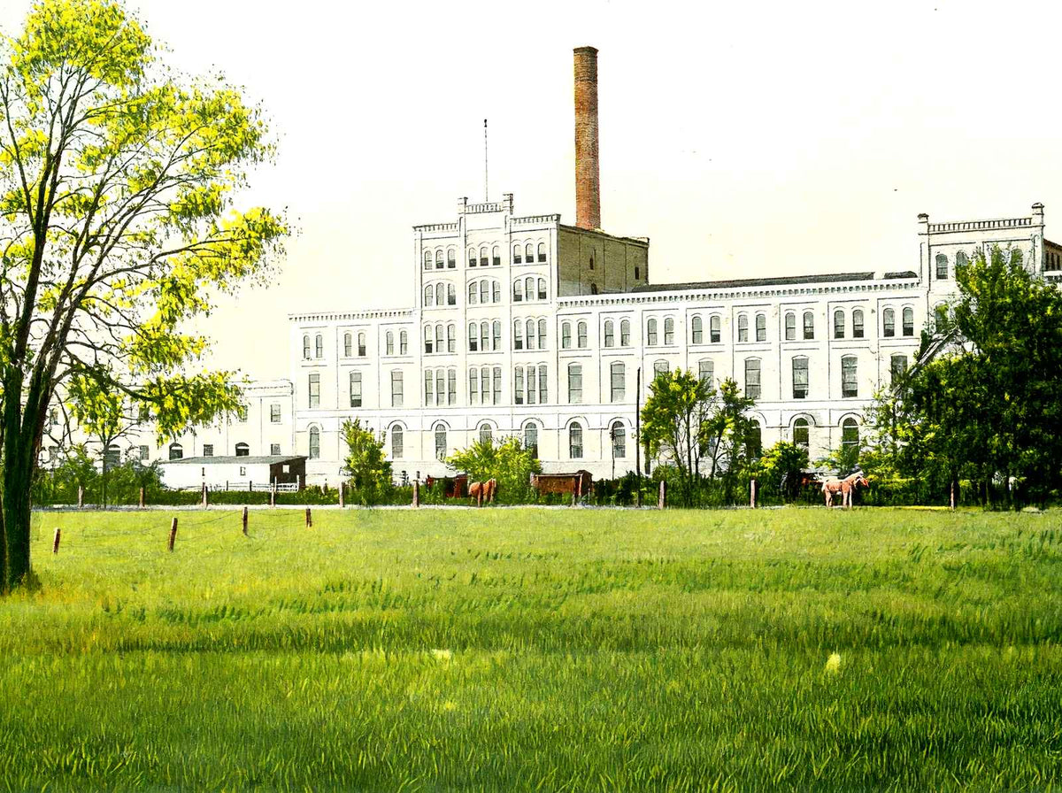 Sugar Beet Factory, Janesville, WI in 1907 vintage print