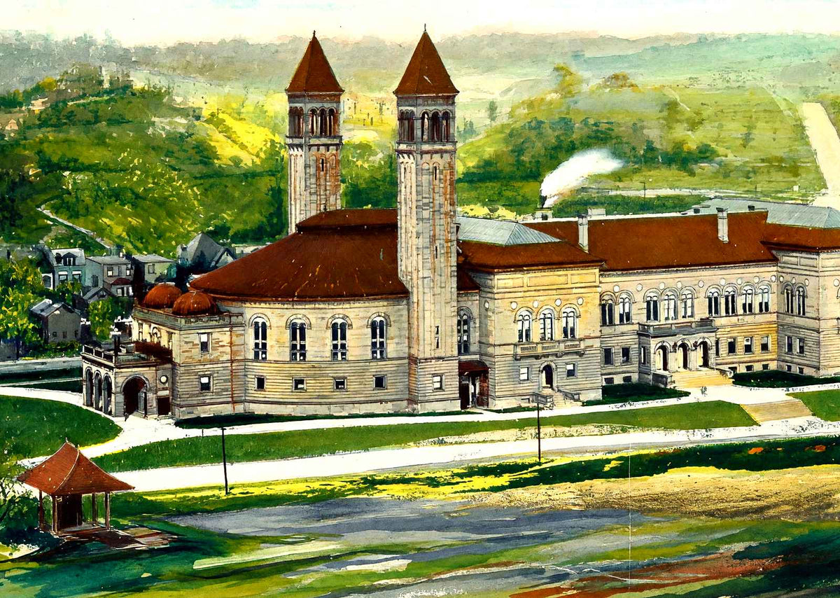 Carnegie Library Schenley Park, Pittsburgh PA art print