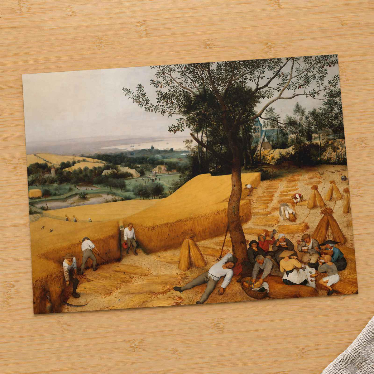 The Harvesters painting by Pieter Bruegel the Elder (1565)