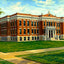Kimberly High School, Neenah, WI in 1905 art print
