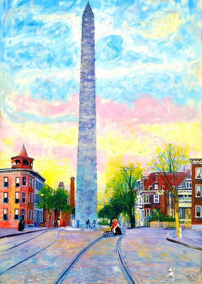 Soldiers Monument, Harrisburg, PA in 1907 art print