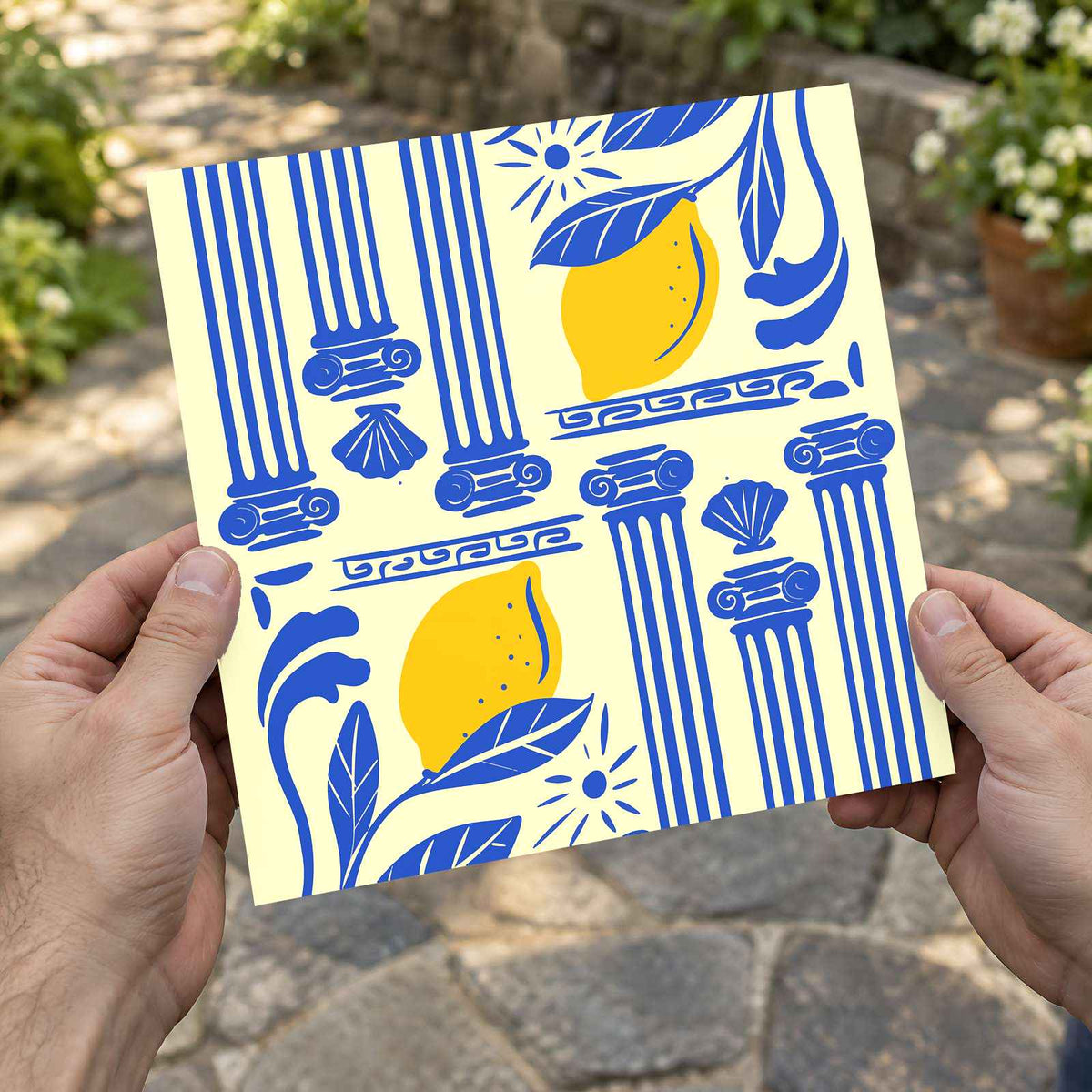 Pillars and Lemons by Ardian Pranomo Art Print Wall Decor