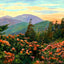 Mt Mitchell, Asheville, NC in 1906 art print