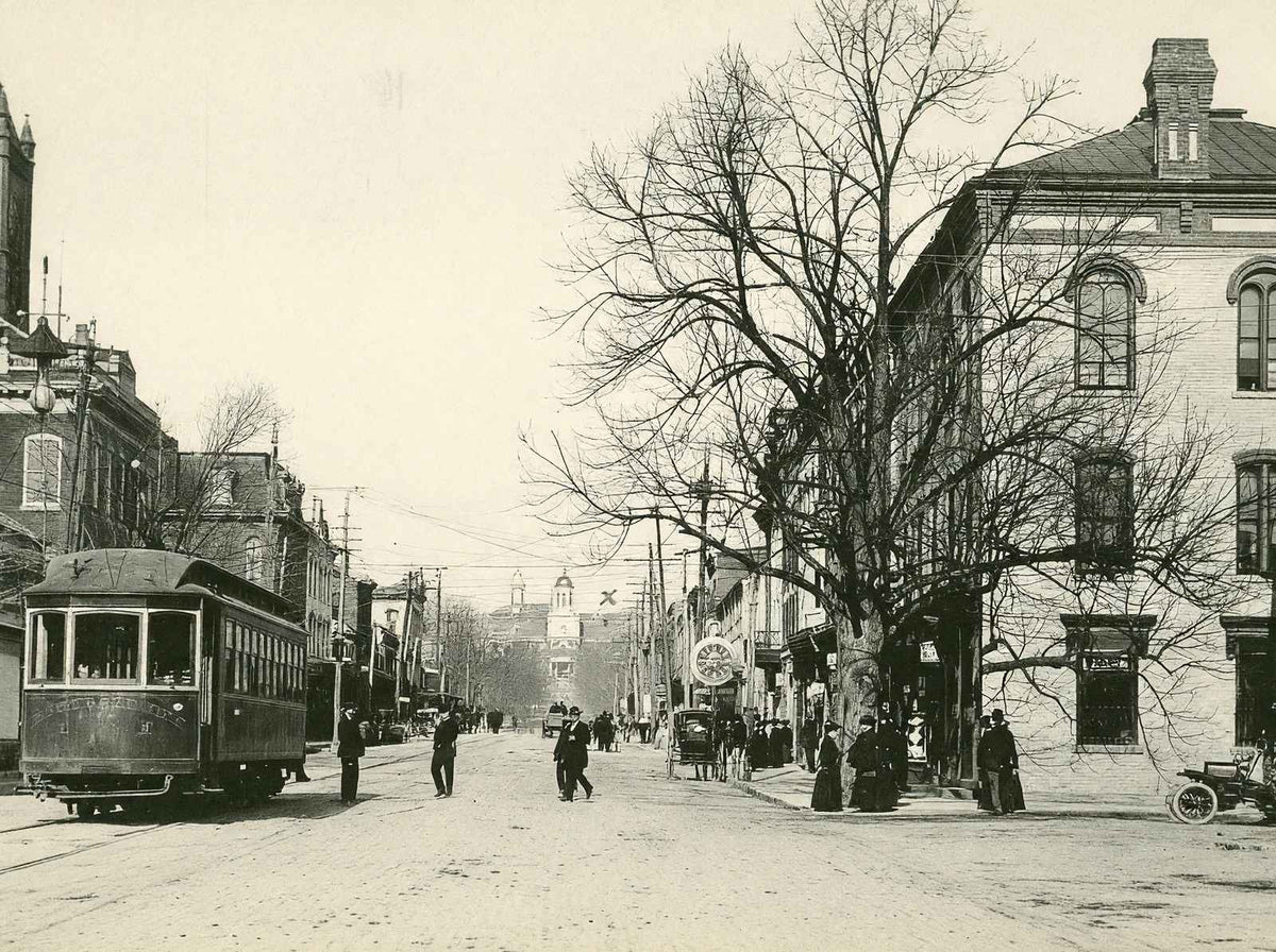 First National Bank, Bloomsburg, PA 1905 vintage print