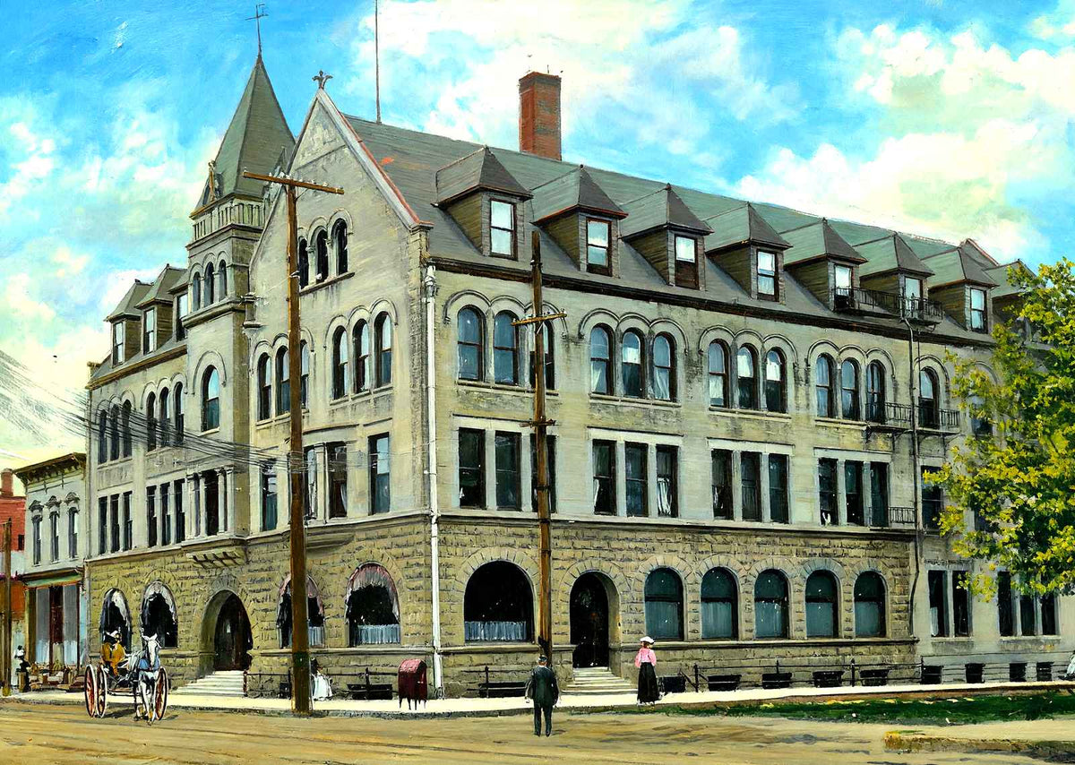 Foeste Hotel, Sheboygan, WI in 1907 art print