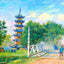 Loong Wah Pagoda, Shanghai, China art print