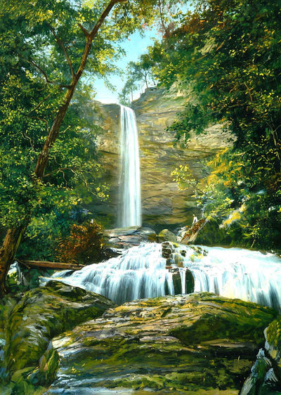 Falling Water, Waldens Ridge, TN in 1905 painting