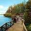 Kissing Bridge, Lakewood, NJ in 1905 vintage print
