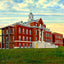 St Leo's Hospital, Greensboro, NC in 1906 art print