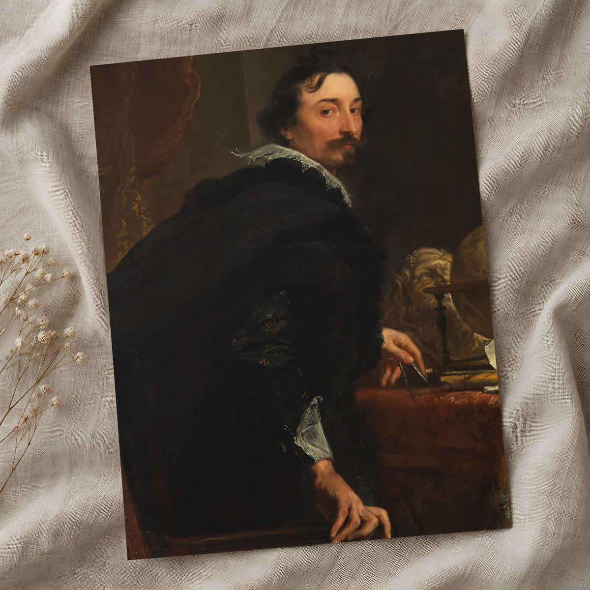 Lucas van Uffel (Died 1637) painting print by Anthony van Dyck (1621)