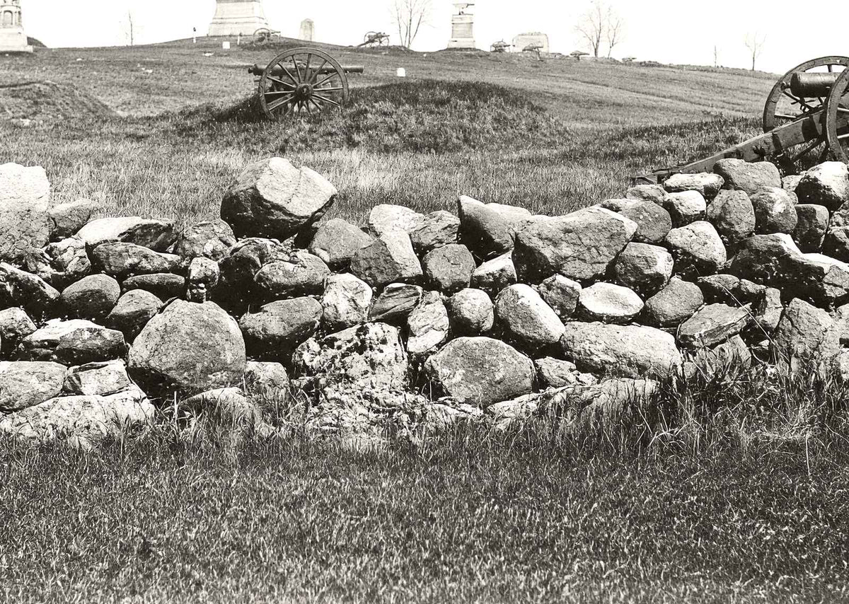 East Cemetery Hill, Gettysburg, PA in 1904 vintage print