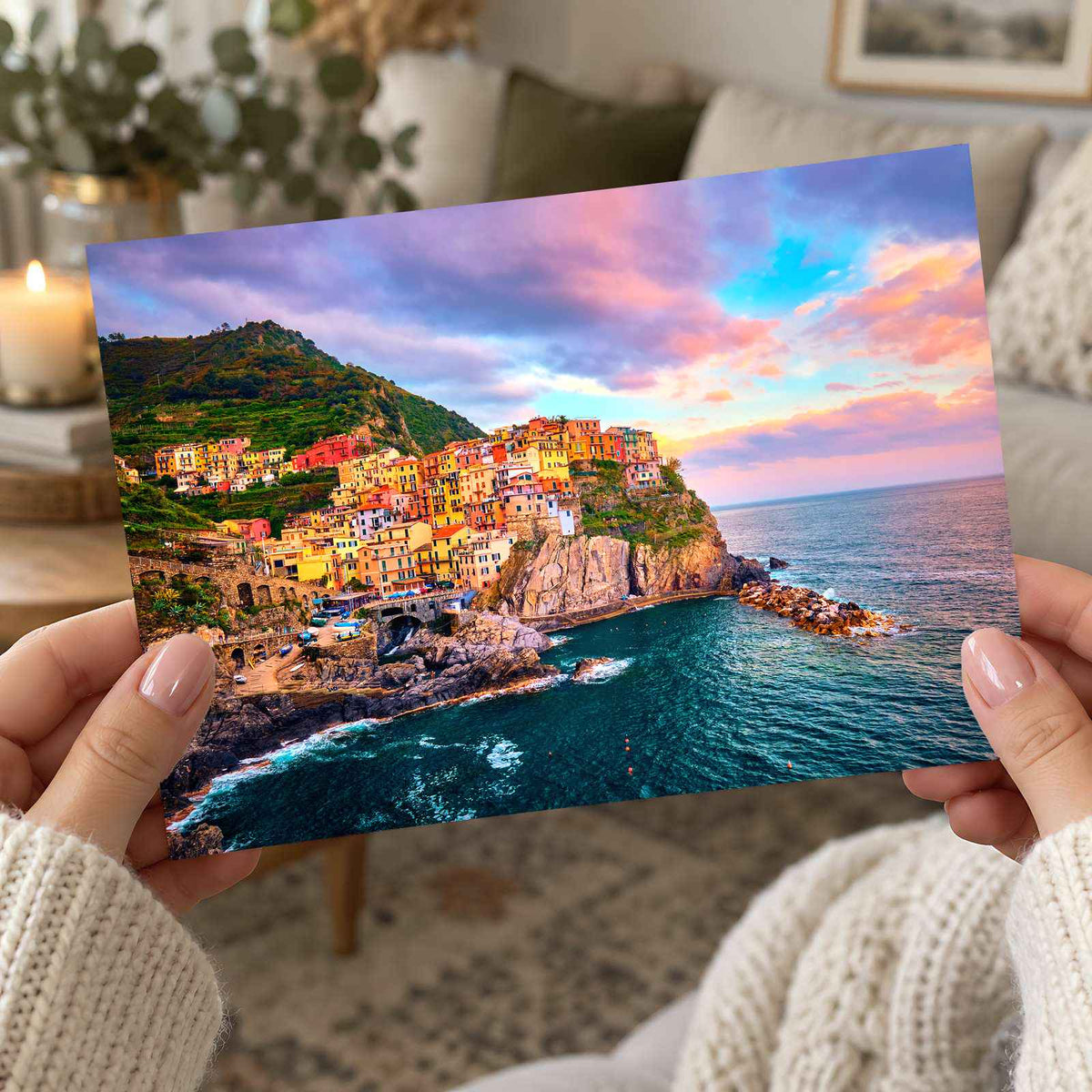 Manarola Village, Italy Photo Print Wall Decor