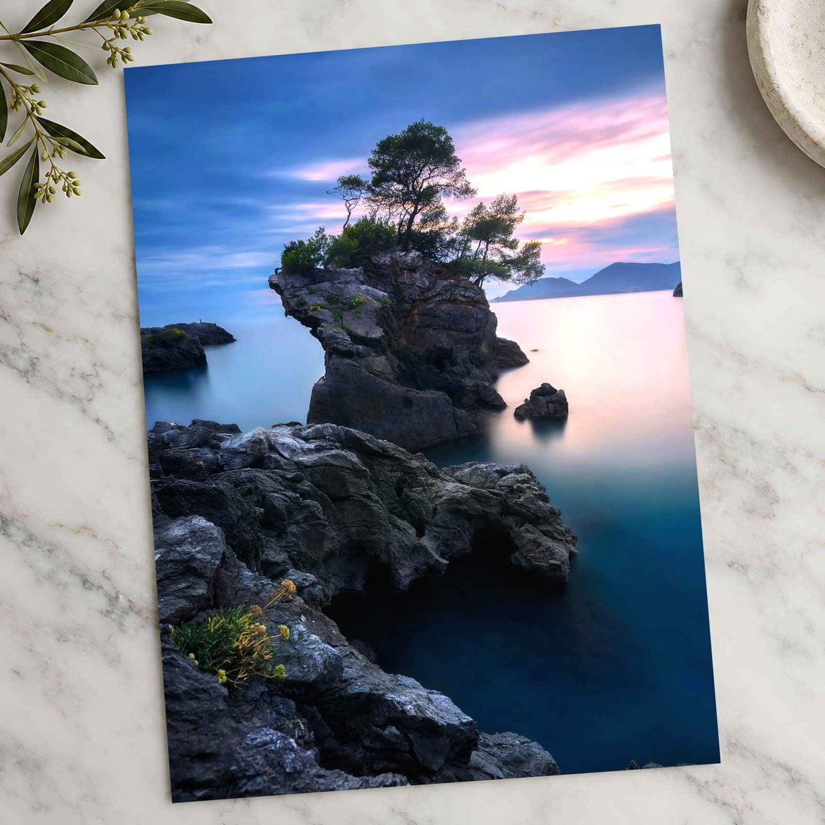 Water Surrounded by Rocks and Trees by Riccardo Cervia Photo Print Wall Decor