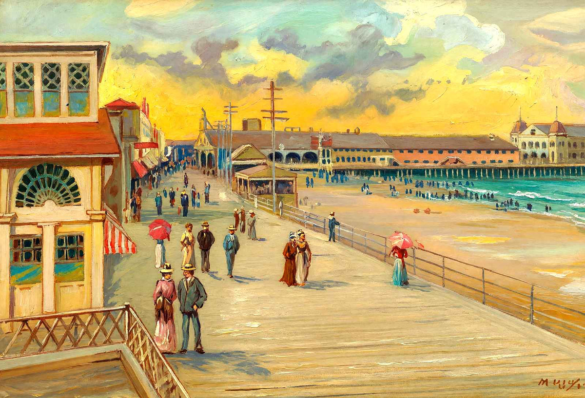 Boardwalk from the Luray, Atlantic City, NJ painting