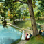Fountain City Lake, Knoxville, TN in 1907 vintage print