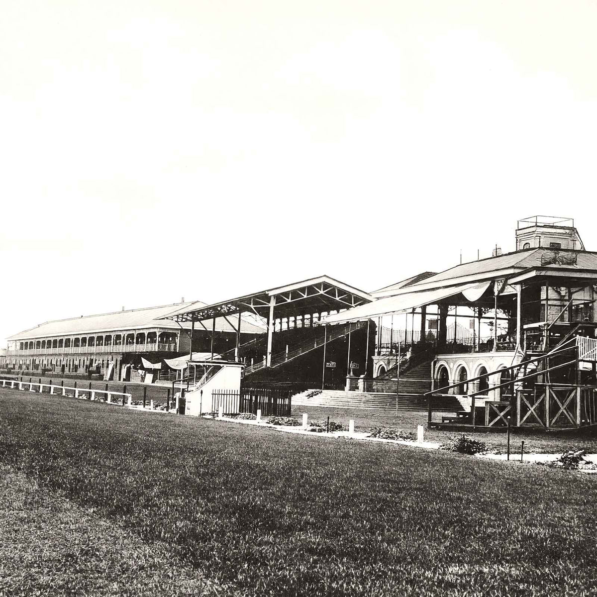 Race Course & Stands, Shanghai, China vintage print