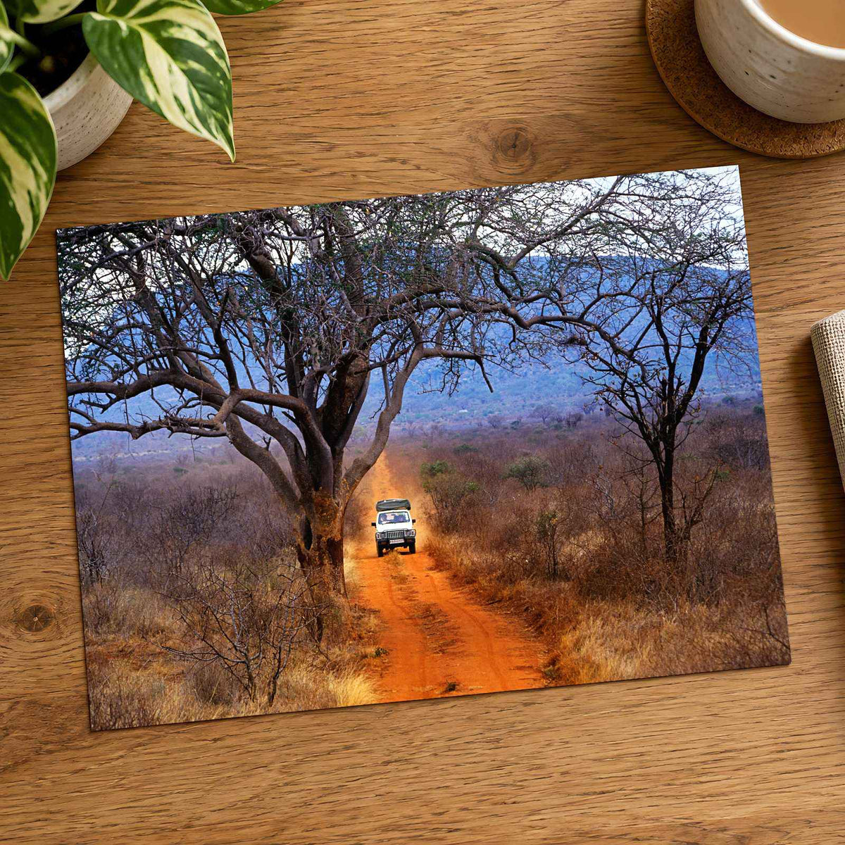 African Safari Truck in Kenya Photo Print Wall Decor