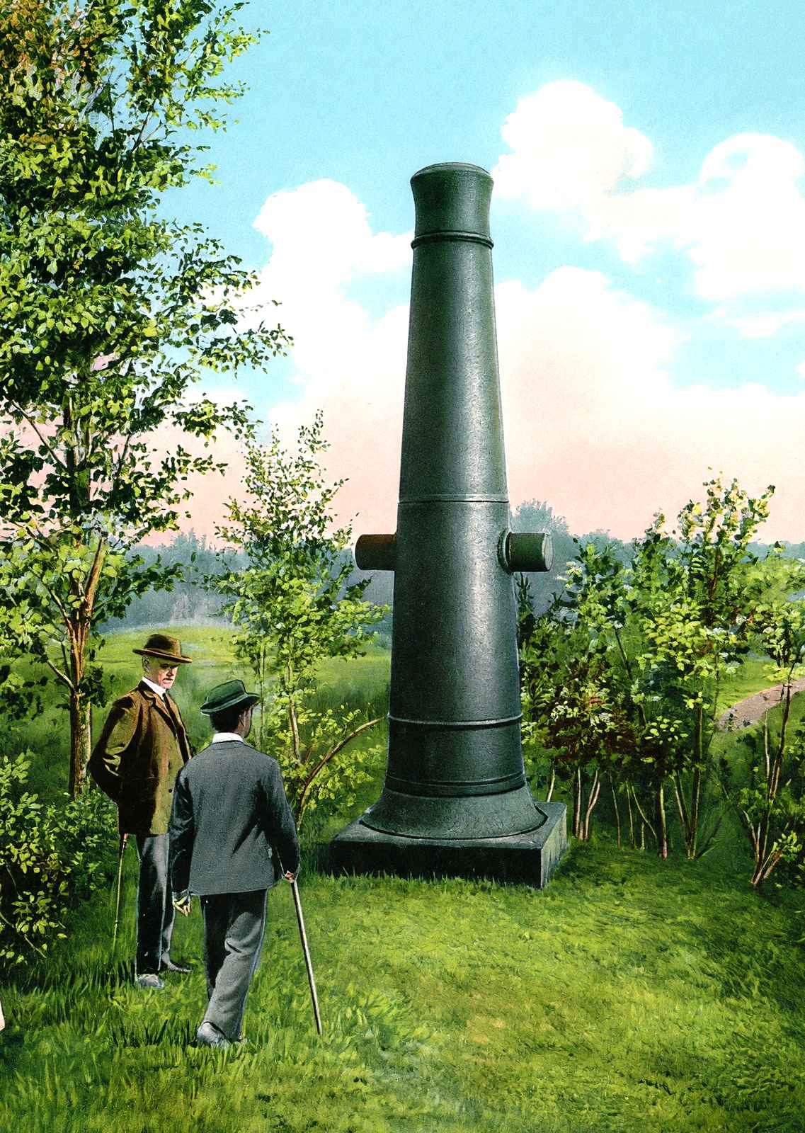 Surrender Monument, Vicksburg, MS in 1906 vintage print