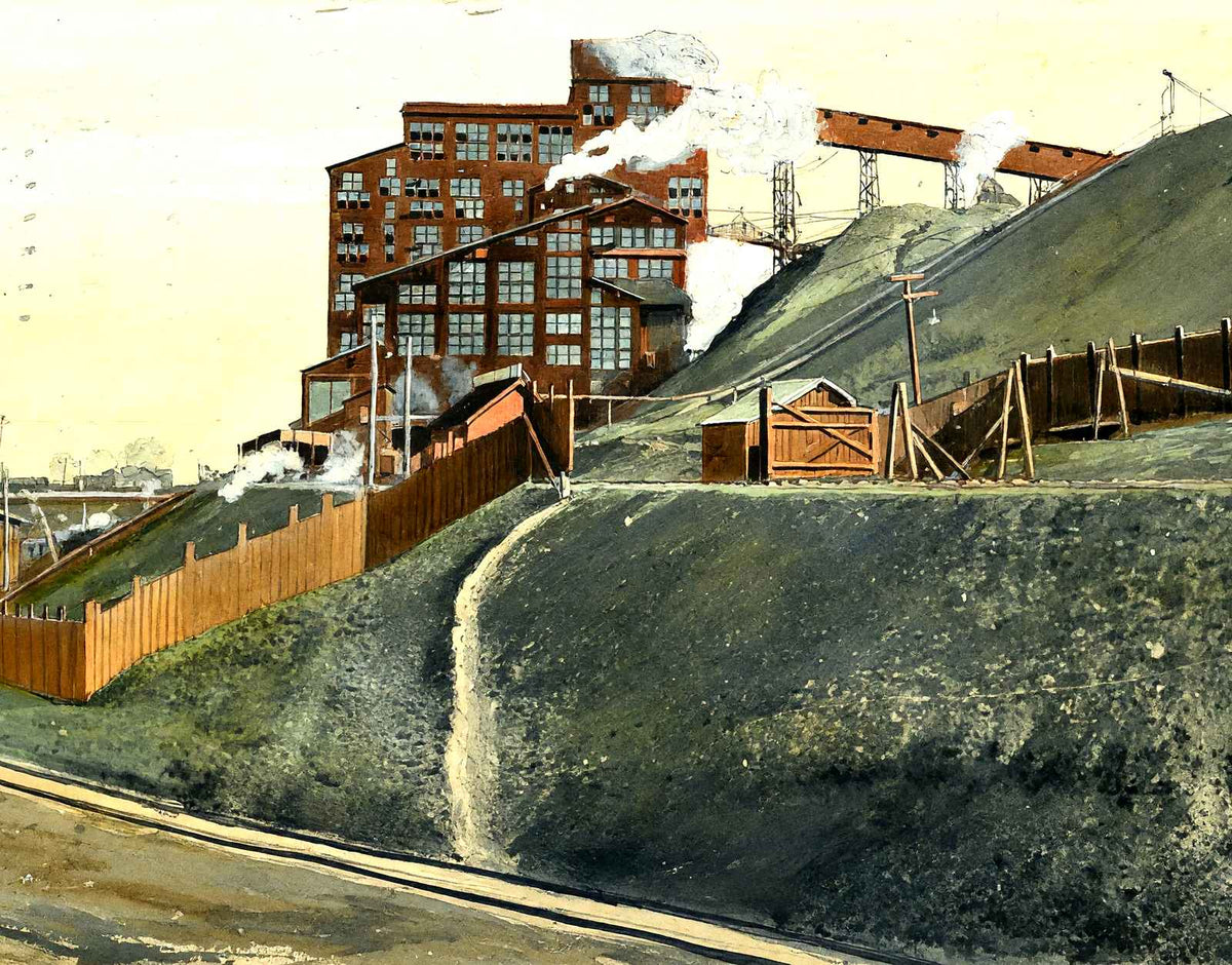 Coal Breaker, Wilkes-Barre, PA in 1907 art print