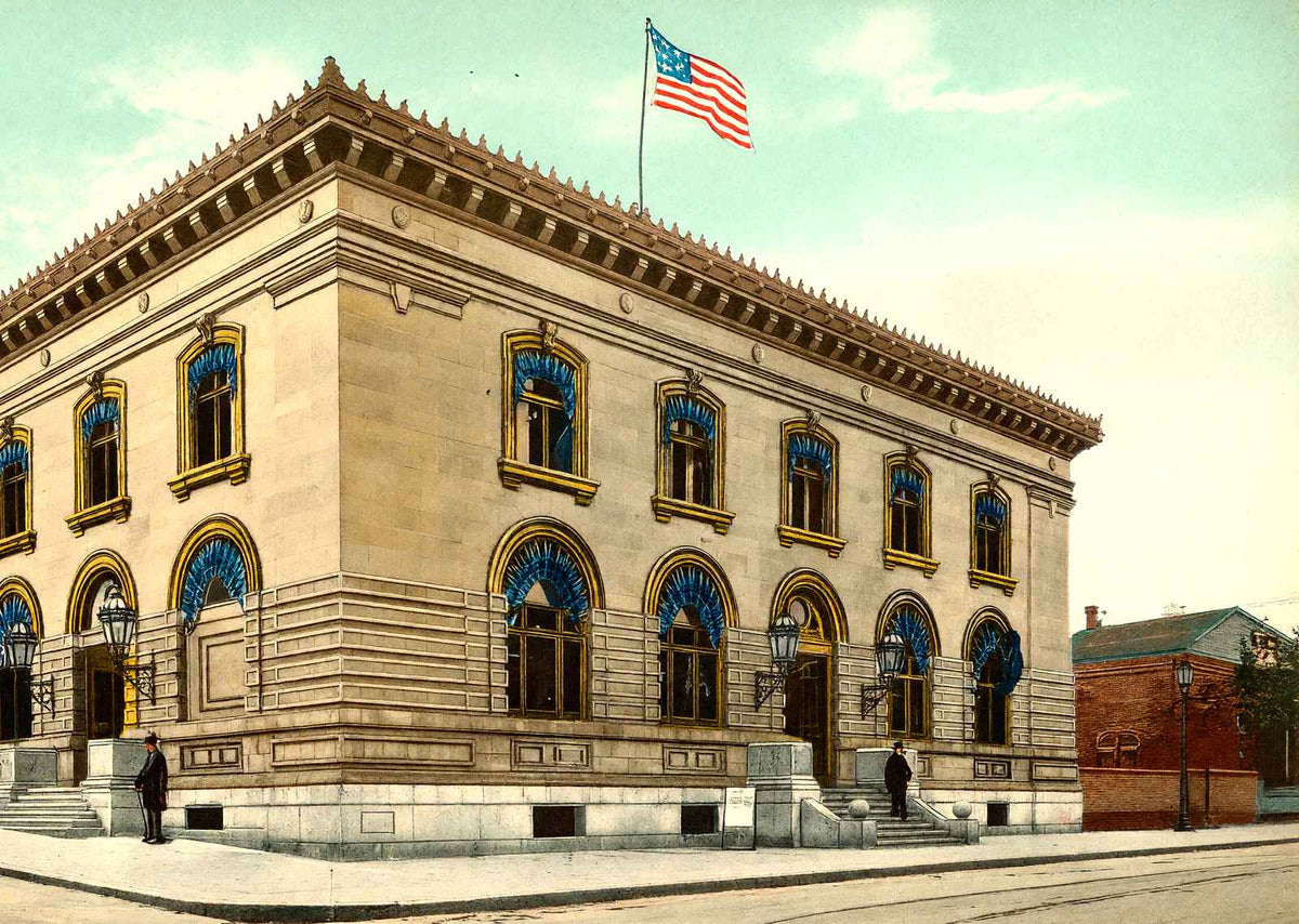 Post Office, Altoona PA in 1906 vintage print