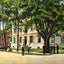 Post Office & Court House, Elizabeth City, NC vintage print