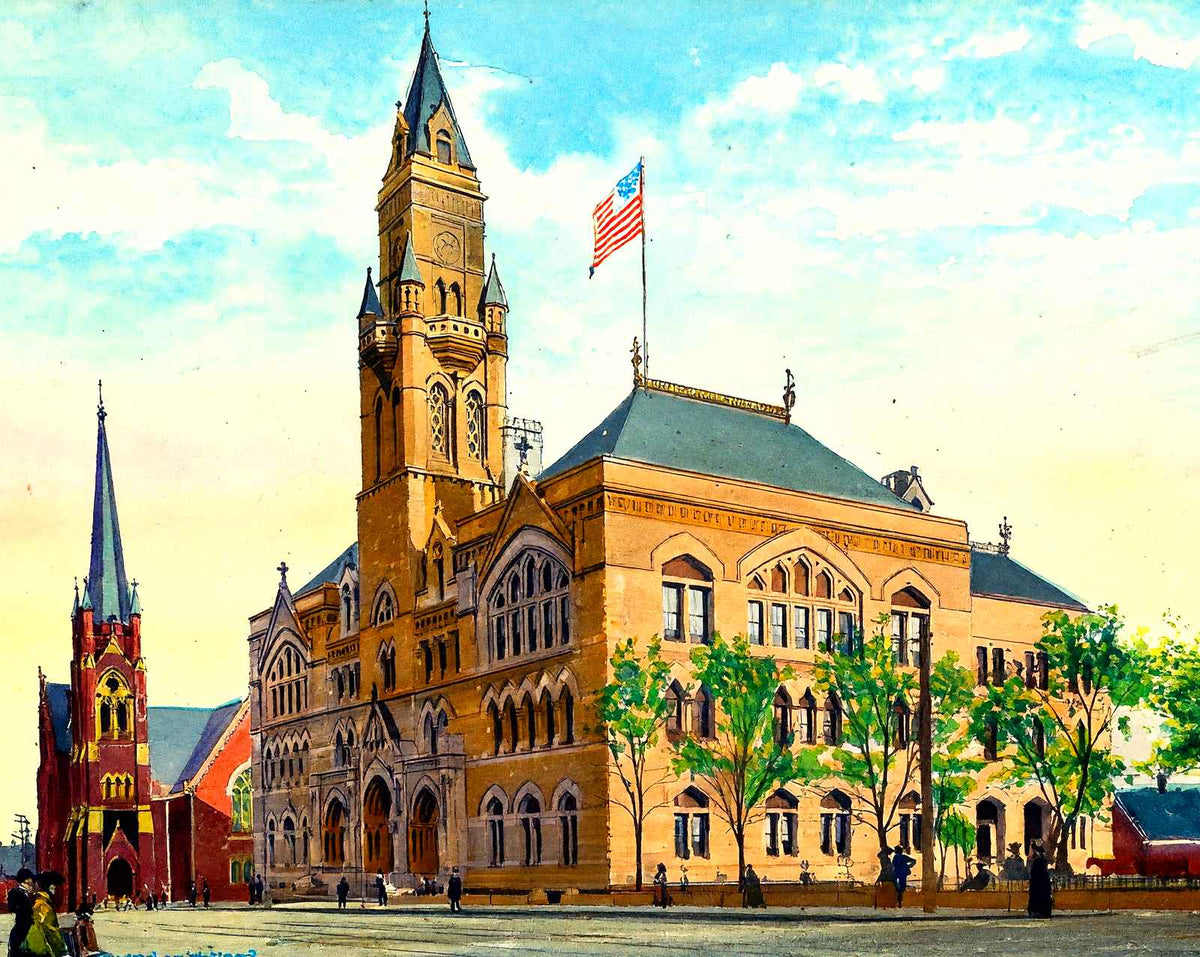 Custom House & Post Office, Nashville, TN art print