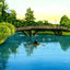 Rustic Bridge, Lakemont Park, Altoona 1906 vintage print