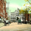 Public Square, Wilkes Barre PA in 1907 vintage print