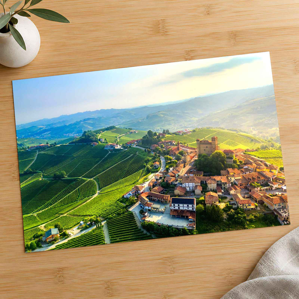 Serralunga d'Alba Vineyards Piedmont Italy Photo Print Wall Decor