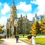 College Hall Univ of Penn, Philadelphia PA vintage print