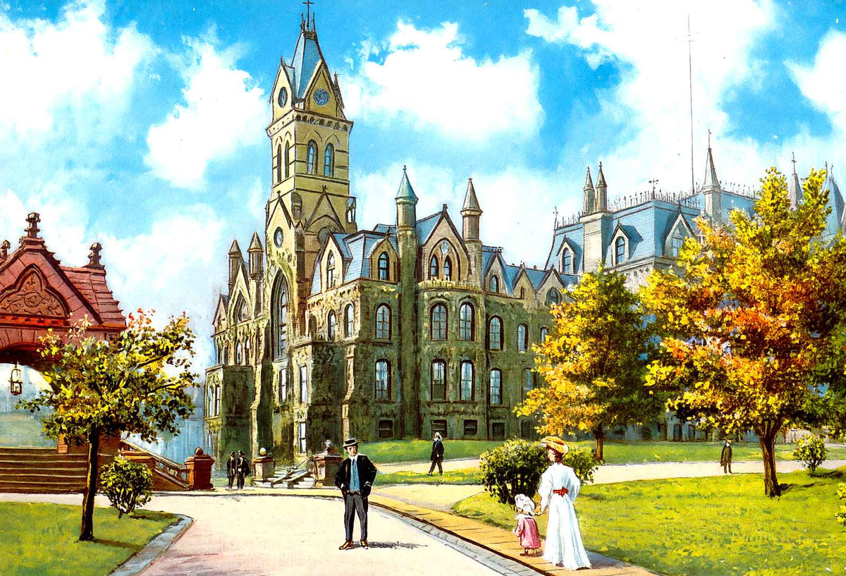 College Hall Univ of Penn, Philadelphia PA vintage print