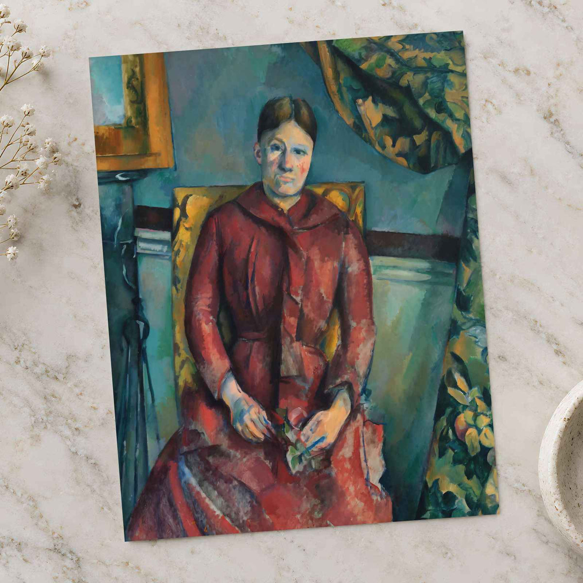 Madame Cézanne art print by Paul Cézanne (1888)