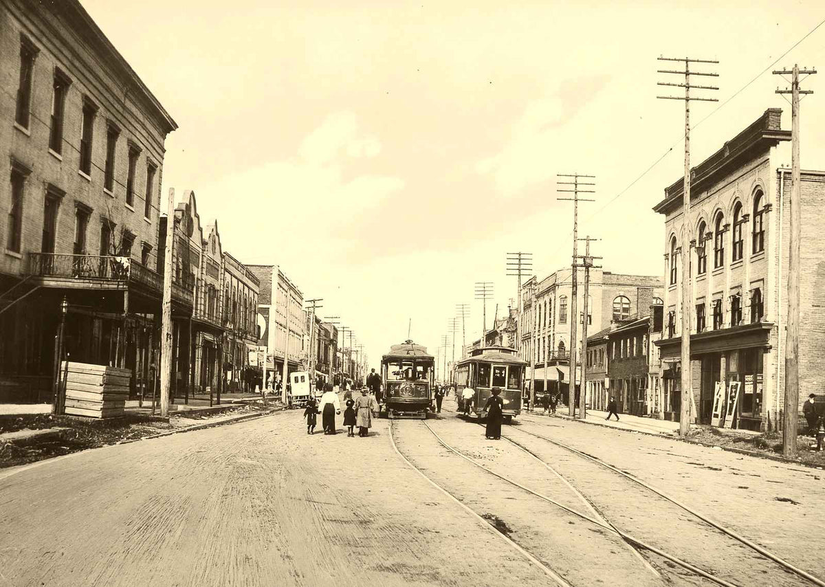Main Street Looking Northeast Salisbury NC photo print