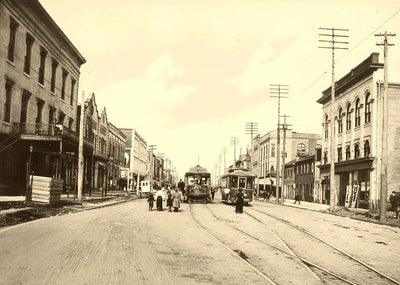 Main Street Looking Northeast Salisbury NC photo print