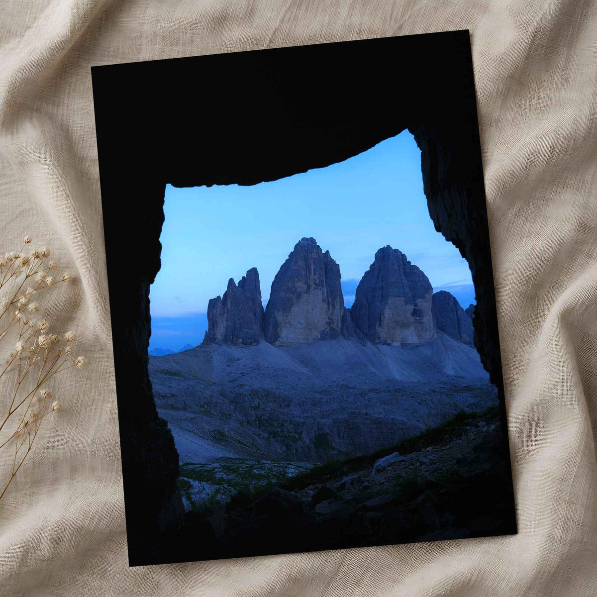 Dolomites from Cave by Daniel Mirlea Photo Print Wall Decor