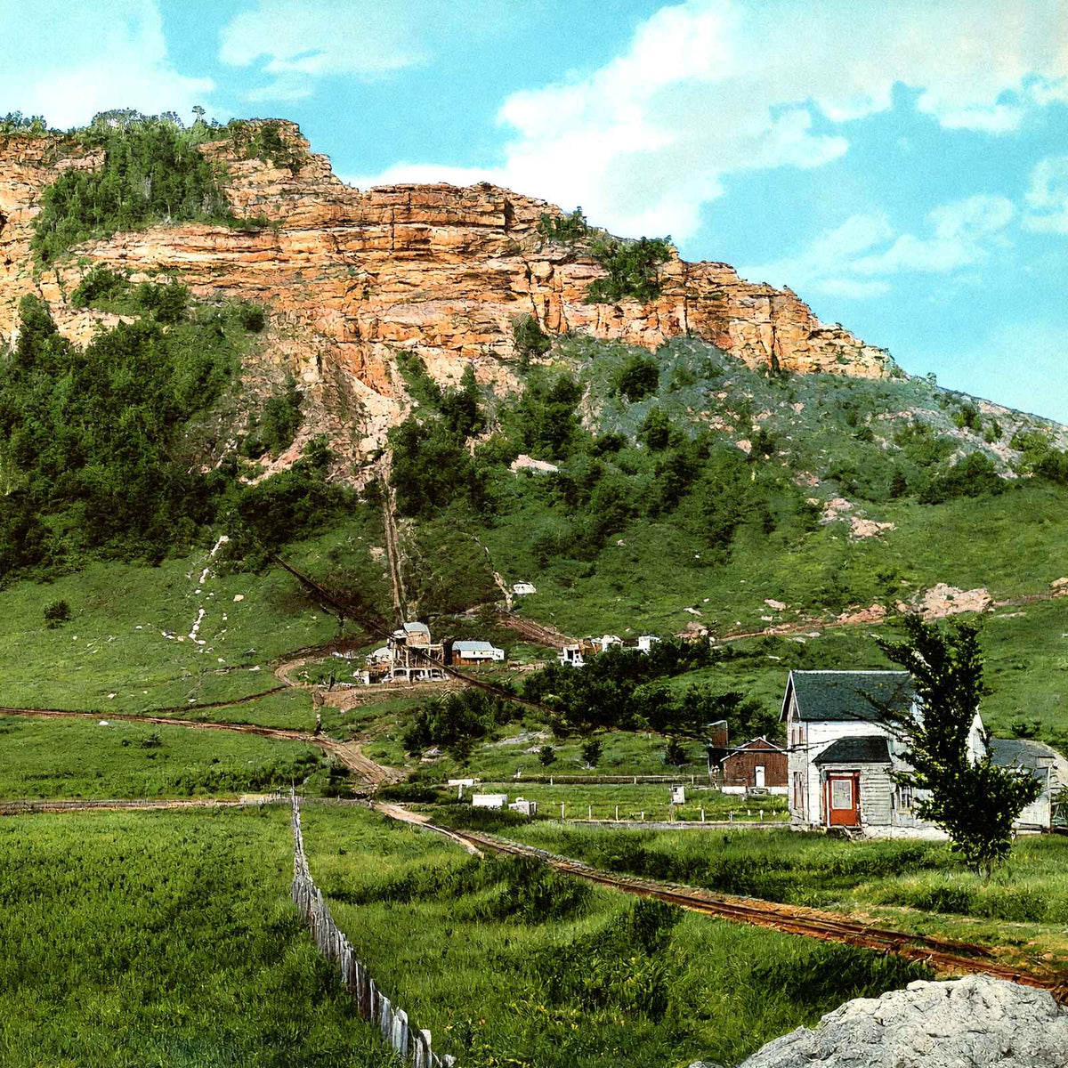 Grand Dad Bluff, LA Crosse, WI in 1906 vintage print
