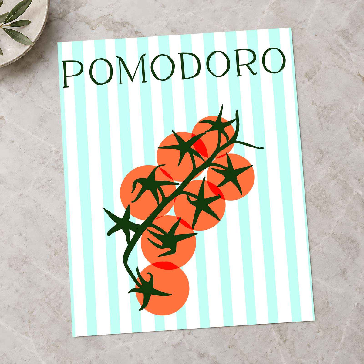 Pomodoro Tomatoes Illustration by Beatriz Camaleão Art Print Wall Decor