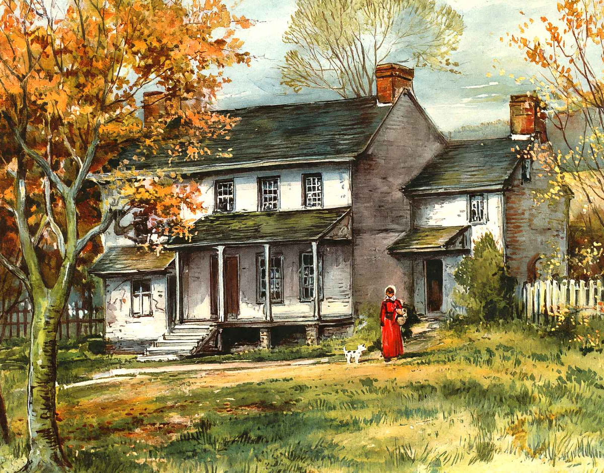Headquarters of Brig Lee & Stirling HQ (1907) vintage print