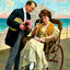 A Strategic Move, Atlantic City, NJ in 1907 art print