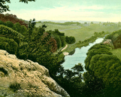 Williamson Park, Lancaster, PA in 1907 vintage print