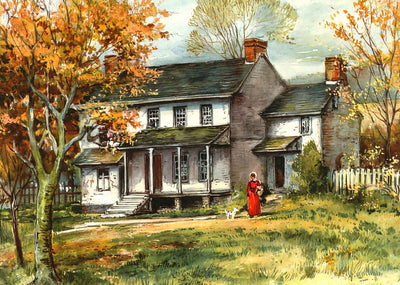 Headquarters of Brig Lee & Stirling HQ (1907) vintage print