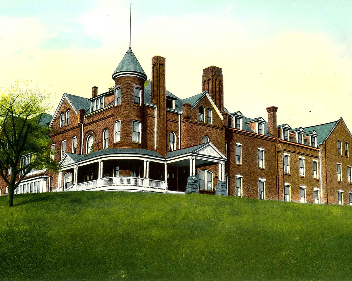 Shenango Valley Hospital, New Castle, PA 1906 vintage print
