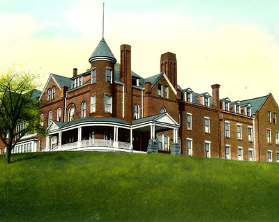 Shenango Valley Hospital, New Castle, PA 1906 vintage print