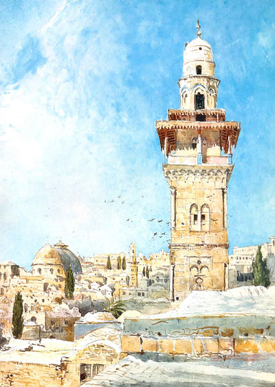 Temple Area, Jerusalem art print
