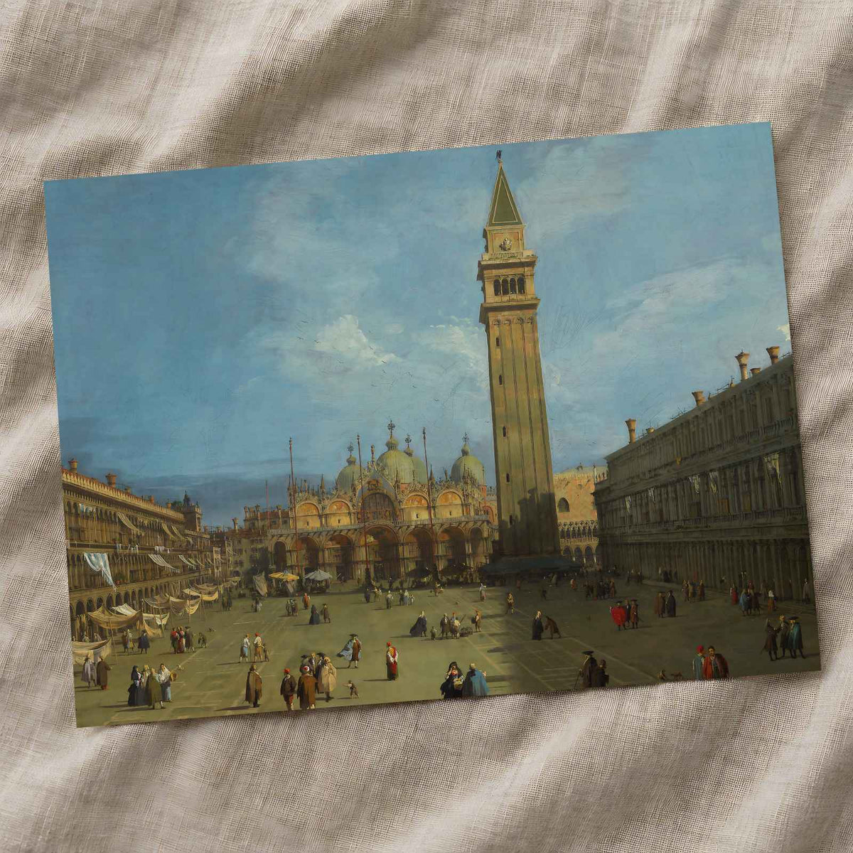 Piazza San Marco painting print by Canaletto (Giovanni Antonio Canal) (1727)