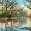 Swannanoa River, Asheville, NC in 1906 vintage print