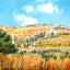 Mount of Olives, Jerusalem in 1928 vintage print