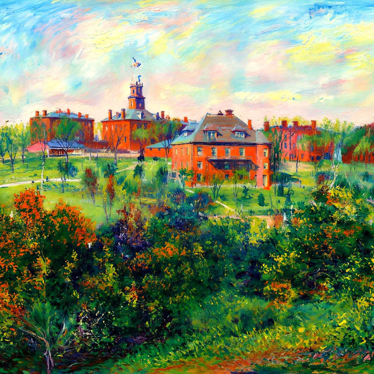 University of Tennessee, Knoxville, TN (1907) art print
