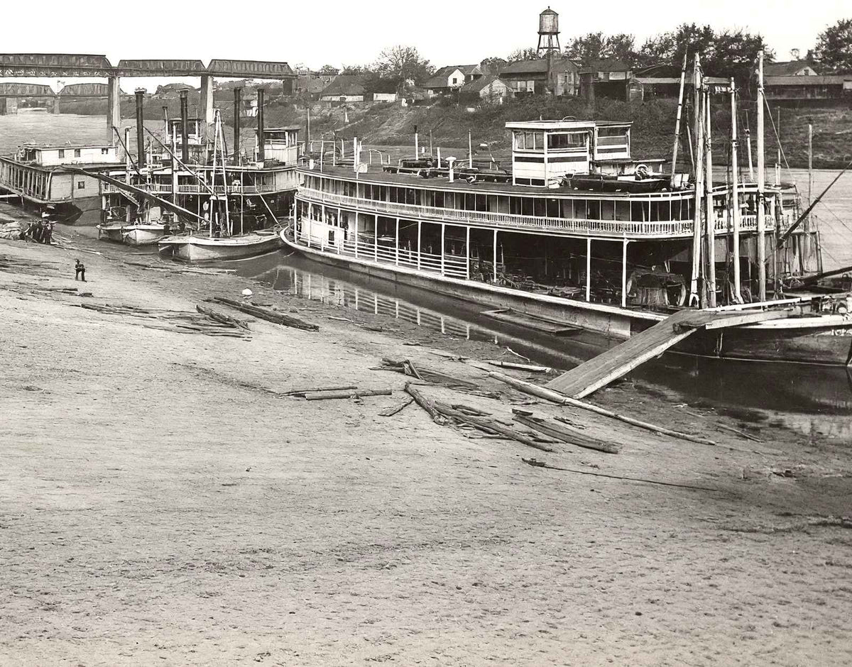Cumberland River, Nashville, TN in 1907 vintage photo print