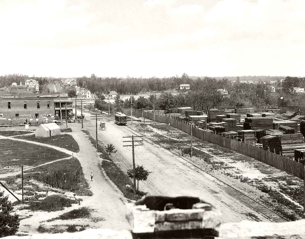 Main Street, Spencer NC in 1905 vintage photo print